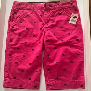Old Navy Girls’ Fuchsia Bermuda Shorts Size 14 NWT